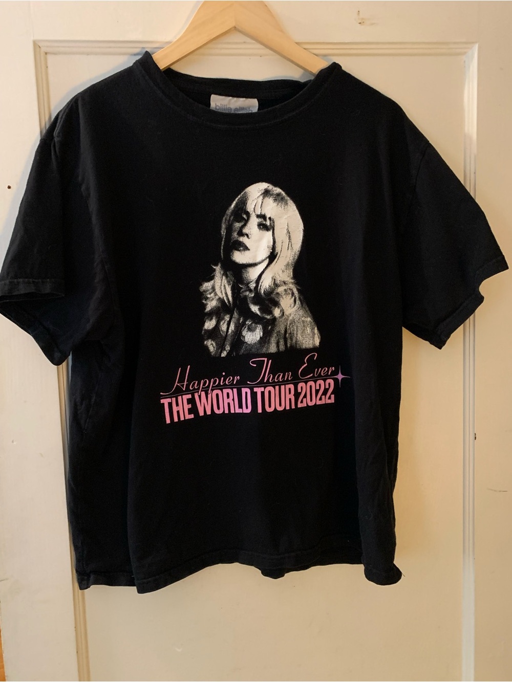 Billie Eilish Happier Than Ever World Tour 2022 Black Tee